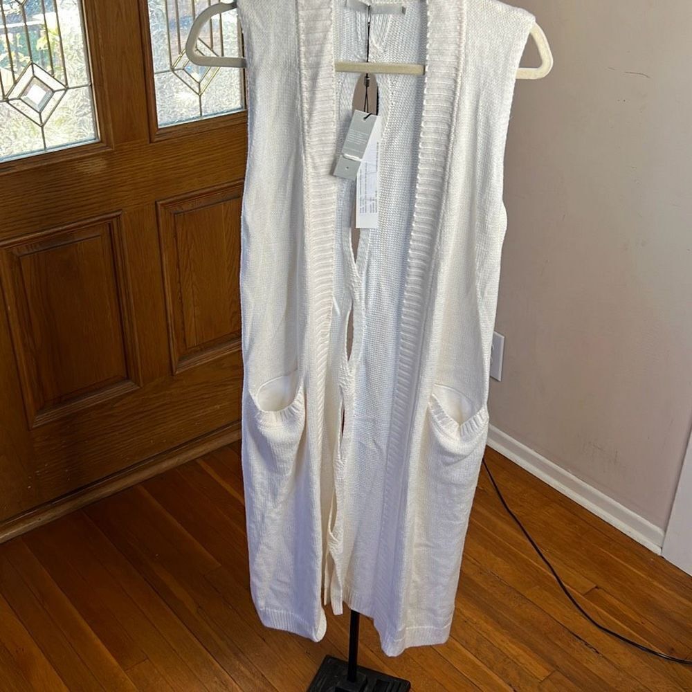 Revolve One Grey Day Cameron Back Cut Out Detail Vest Small NWT